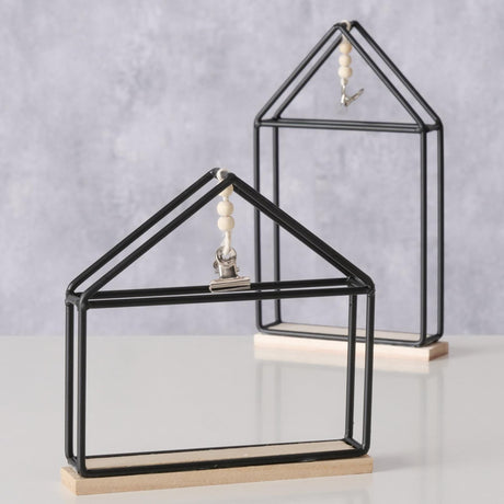 Boltze home ramka na zdjęcia dom yaasa stojąca pozioma h21cm metalowa czarna
