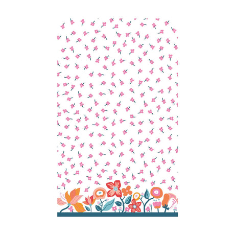 Obrus Duni żywy kwiat cel 138x220cm