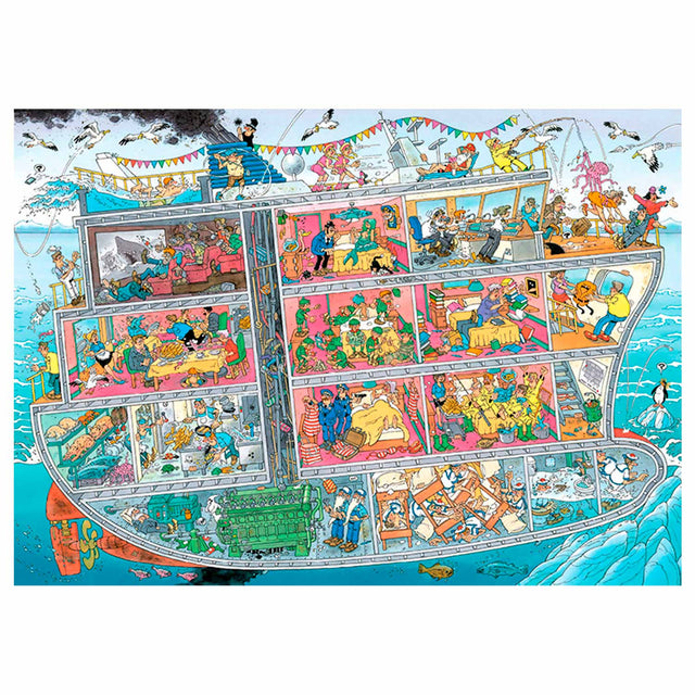 Jan Van Haasteren Legpuzzzzzzzle - statek wycieczkowy, 1000st.
