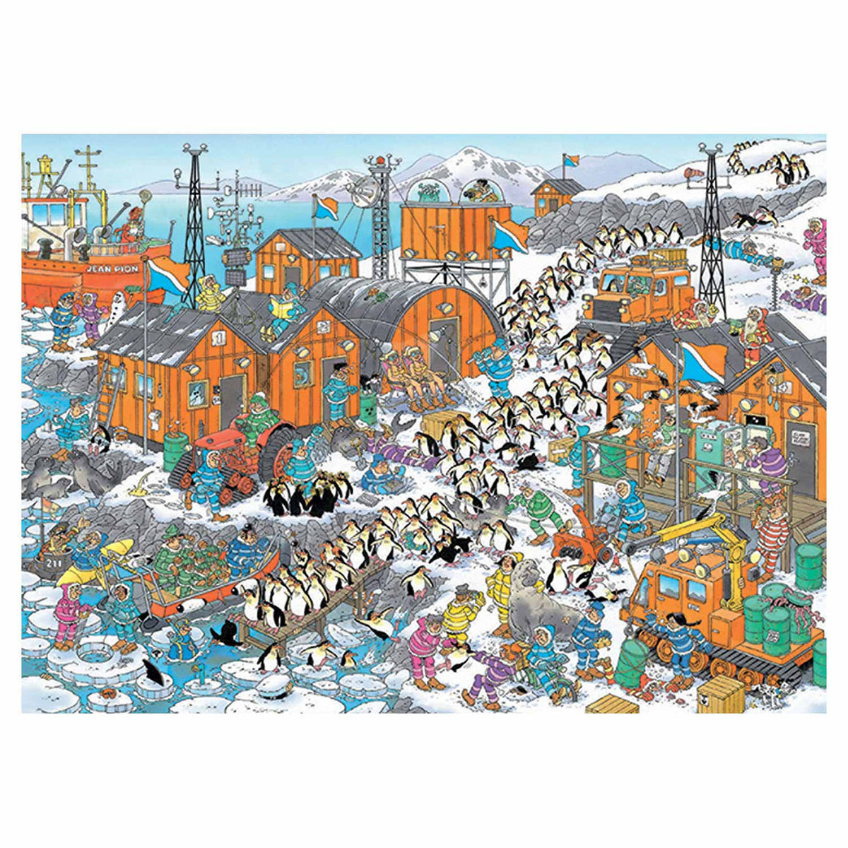 Puzzle Jumbo Jan van Haasteren - Biegun Południowy, 1000 elementów.