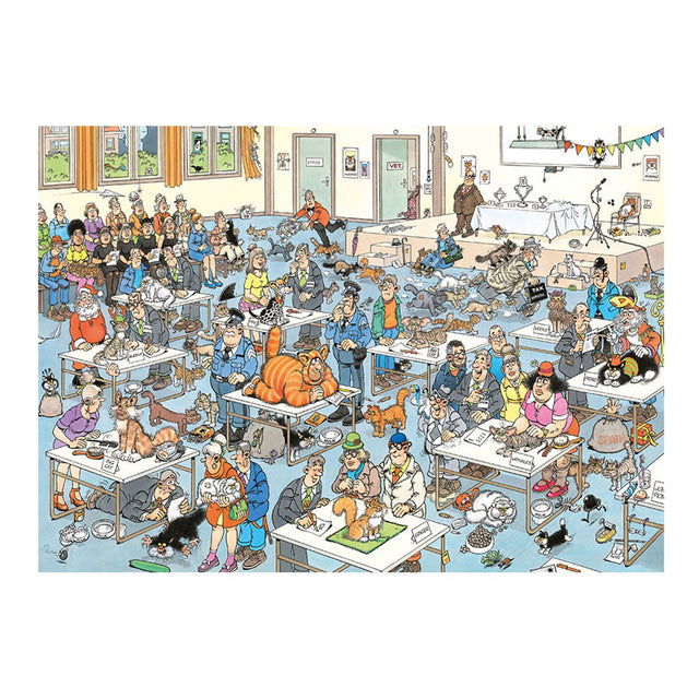 Puzzle Jana van Haasterena - wystawa kotów, 2000 elementów.
