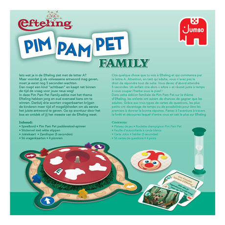 Rodzina zwierząt domowych Jumbo pim pam efteling