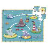 Puzzle dla dzieci Goula Dist XXL Łódź piracka 48 części