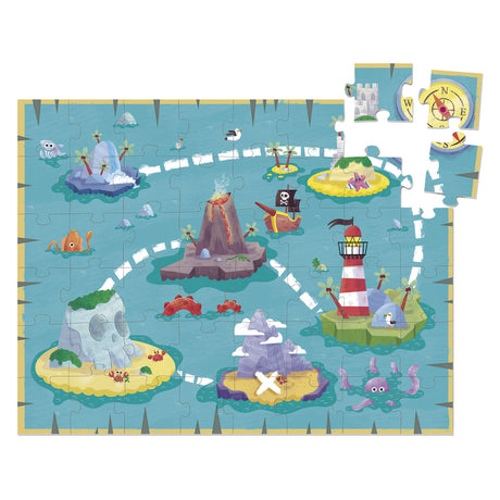 Puzzle dla dzieci Goula Dist XXL Łódź piracka 48 części