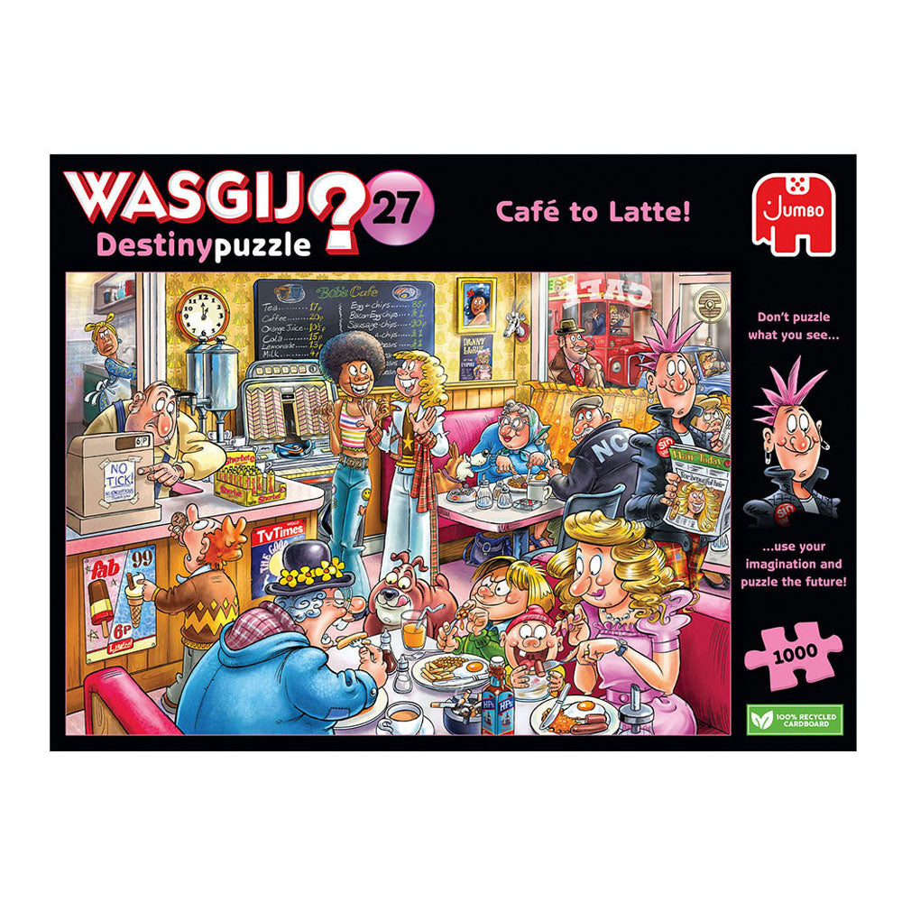 Puzzle Jumbo Wasgij Destiny 27 - kawiarnia!, 1000 elementów.