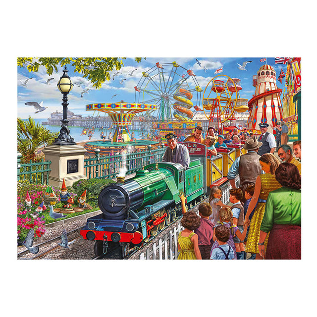 Puzzle Jumbo Sokół - zabawa nad morzem, 1000 elementów.
