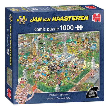 Jan van Haasteren – impreza przy grillu! - Puzzle składające się z 1000 elementów