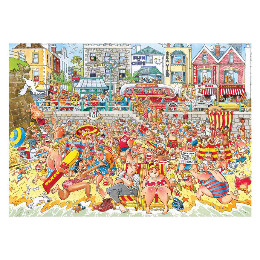 Puzzle Jumbo wasgij retro oryginalne 8 - powódź!, 1000 elementów.