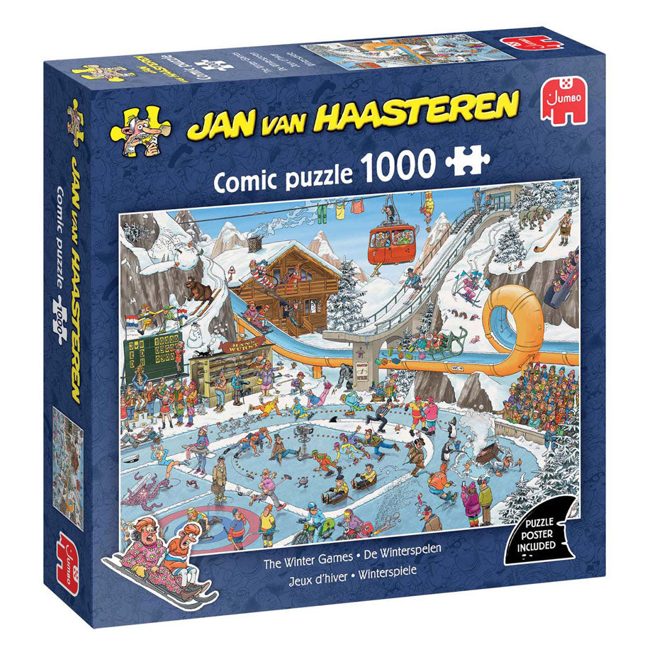 Puzzle Jumbo Jan van Haasteren - gry zimowe, 1000 elementów.