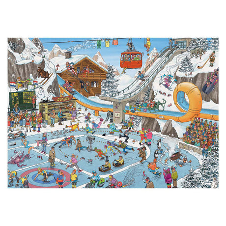 Puzzle Jumbo Jan van Haasteren - gry zimowe, 1000 elementów.