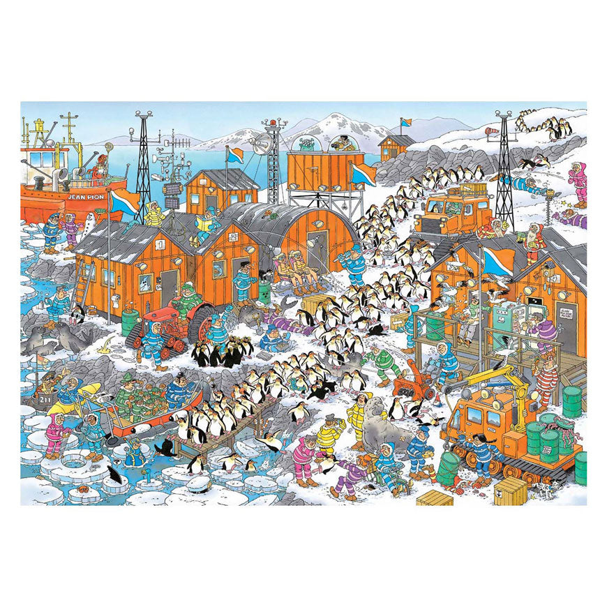 Puzzle Jumbo Jan van Haasteren - Wyprawa na Biegun Południowy, 1000 elementów.