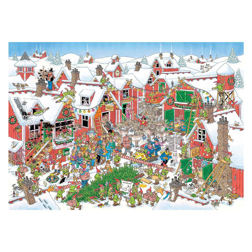 Puzzle Jumbo Jan van Haasteren - Wioska Świętego Mikołaja, 1000 elementów.