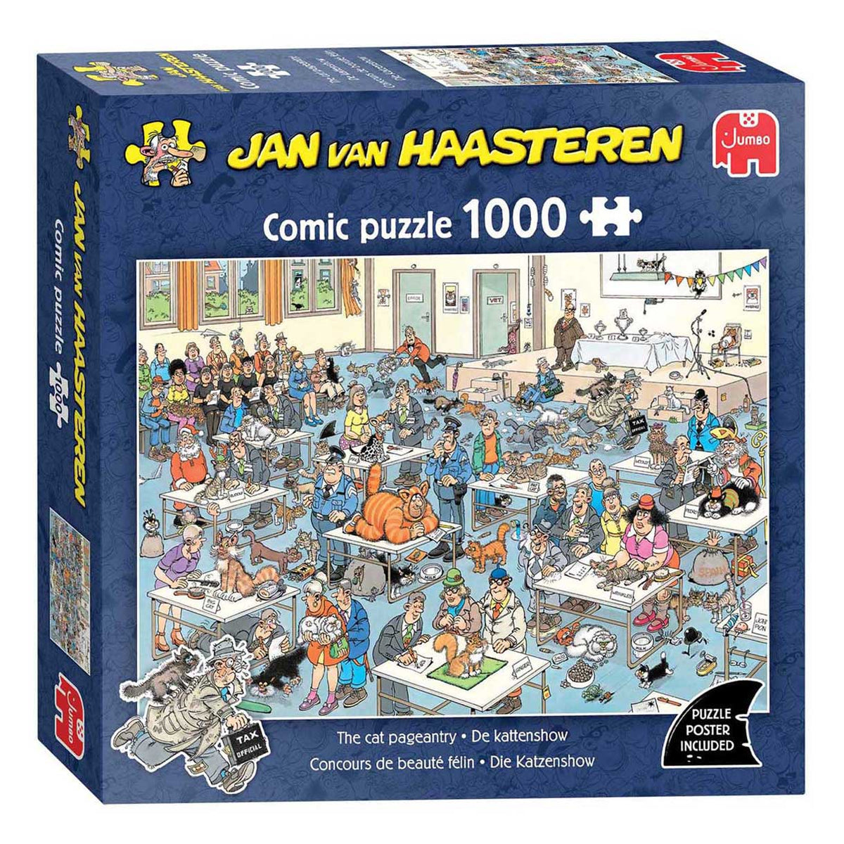 Puzzle Jana van Haasterena - wystawa kotów - 1000 elementów.