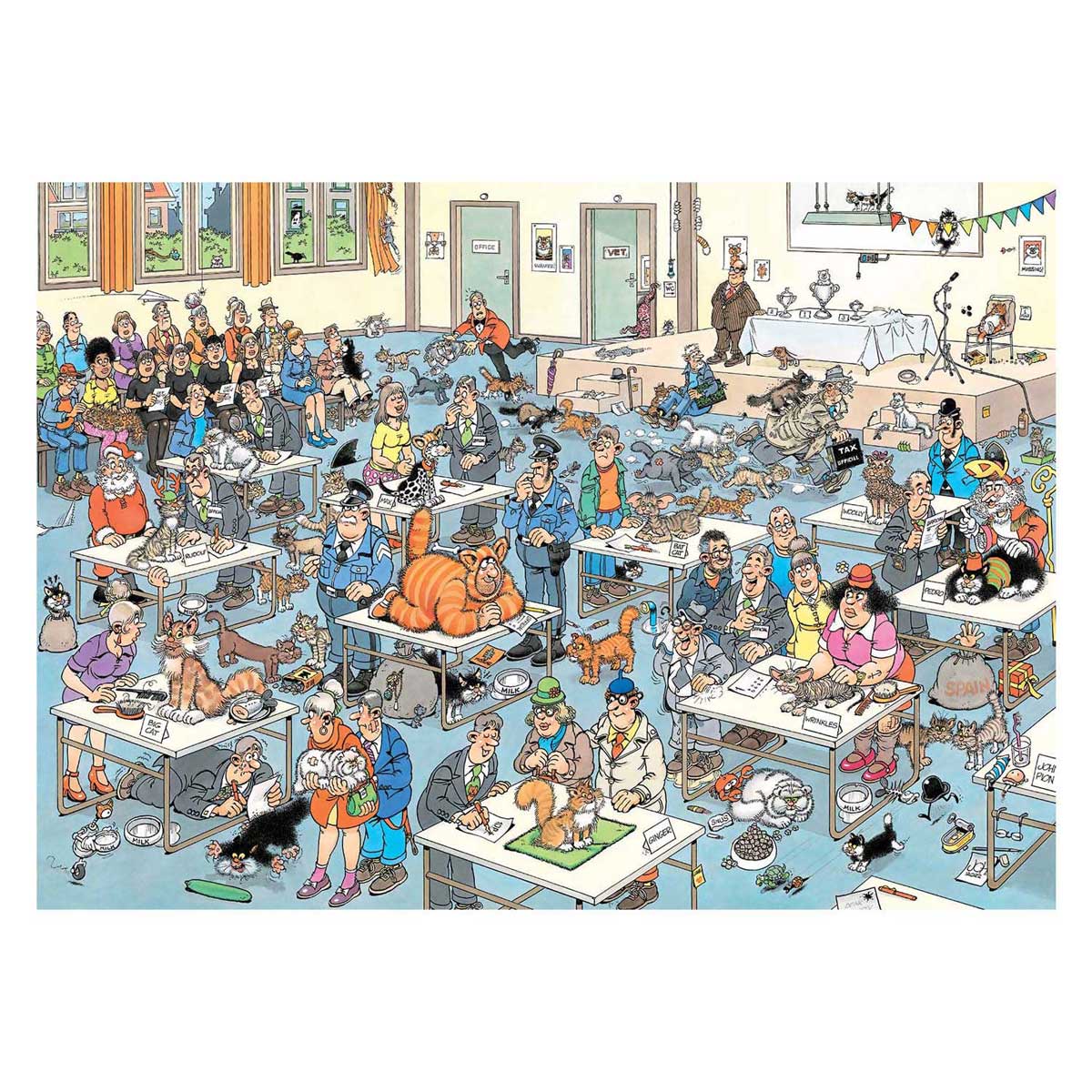 Puzzle Jana van Haasterena - wystawa kotów - 1000 elementów.