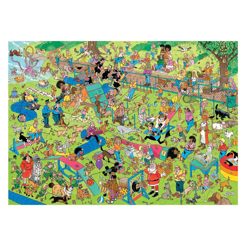 Puzzle Jumbo Jan van Haasteren - kurs dla psów, 1000 elementów.