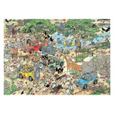 Puzzle Jumbo Jan van Haasteren - Burza safari 2w1, 2x1000 elementów.