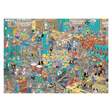 Puzzle Jumbo Jan van Haasteren - sklep muzyczny i wakacyjne drzemki, 2x1000 elementów.