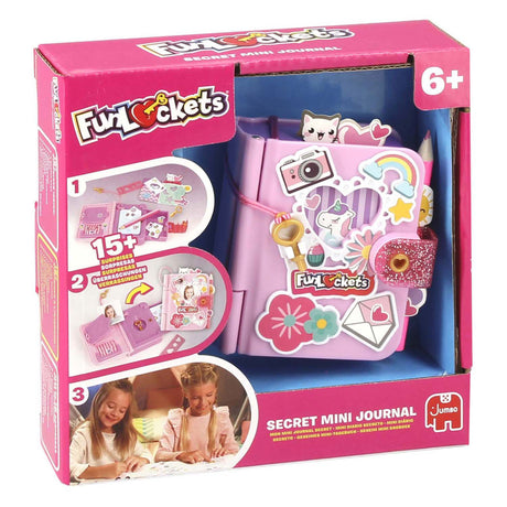 Jumbo Funlockets - - sekretny mini pamiętnik - pamiętnik dla dziewczynek od 6 lat - z ponad 15 niespodziankami
