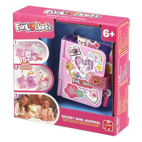 Jumbo Funlockets - - sekretny mini pamiętnik - pamiętnik dla dziewczynek od 6 lat - z ponad 15 niespodziankami