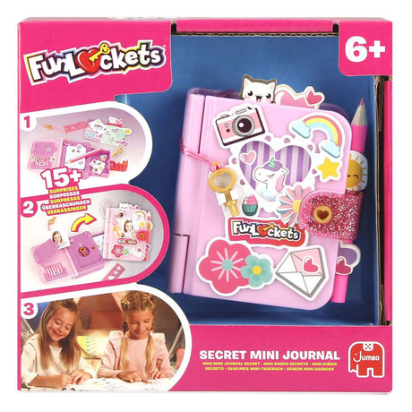Jumbo Funlockets - - sekretny mini pamiętnik - pamiętnik dla dziewczynek od 6 lat - z ponad 15 niespodziankami