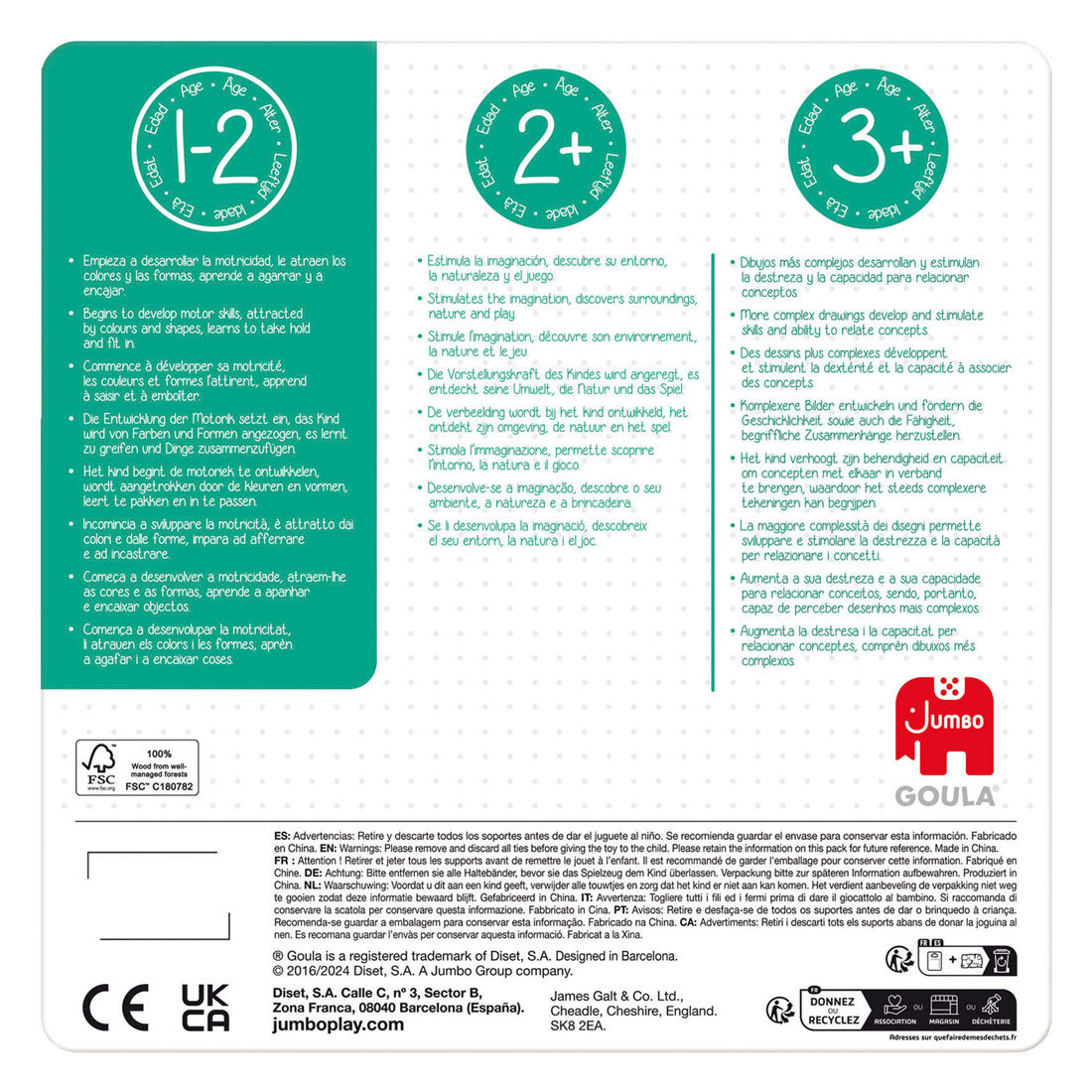 Puzzle Jumbo Goula Sad - 4 szt.