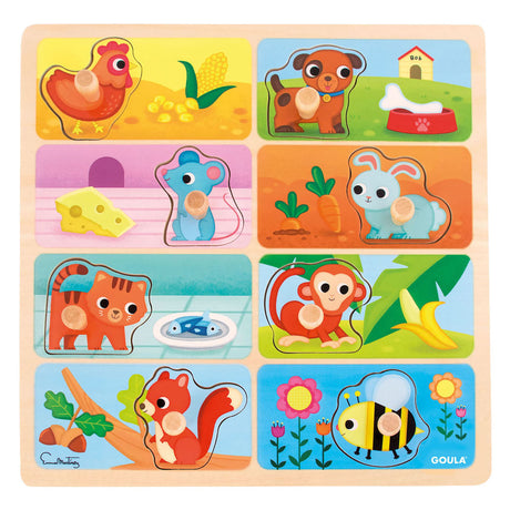Jumbo puzzle z motywem gouli Moje ulubione jedzenie - 8 elementów.