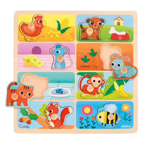 Jumbo puzzle z motywem gouli Moje ulubione jedzenie - 8 elementów.