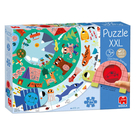Jumbo goula puzzle xxl odkryj zwierzęta - 25 sztuk.
