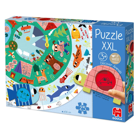 Jumbo goula puzzle xxl odkryj zwierzęta - 25 sztuk.