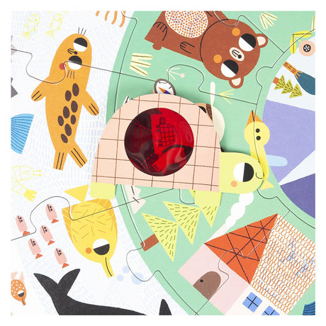 Jumbo goula puzzle xxl odkryj zwierzęta - 25 sztuk.