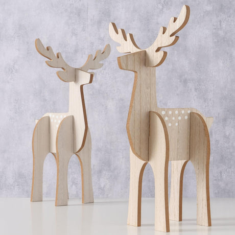 Figurka jelenia Boltze Rugen Mdf l23x szer. 22,5 x wys. 40,2 cm fsc 100%