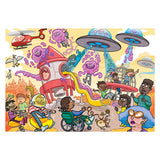 Jumbo wasgij junior 4 legpuzzel - alien invasie! - 240st.