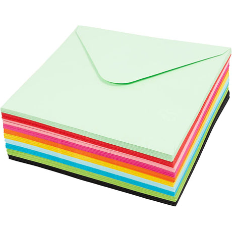 Firma Creativ https: www.cchobby.nl kolorowe-koperty-rozmiar-koperta-16x16-cm-80-gr-różne-kolory-10x10-sztuka-1-pudełko