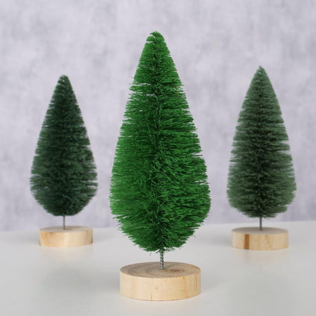 Boltze home drzewko dekoracyjne bosco sizal śr.6x16cm jasnozielony ciemnozielony szary zielony