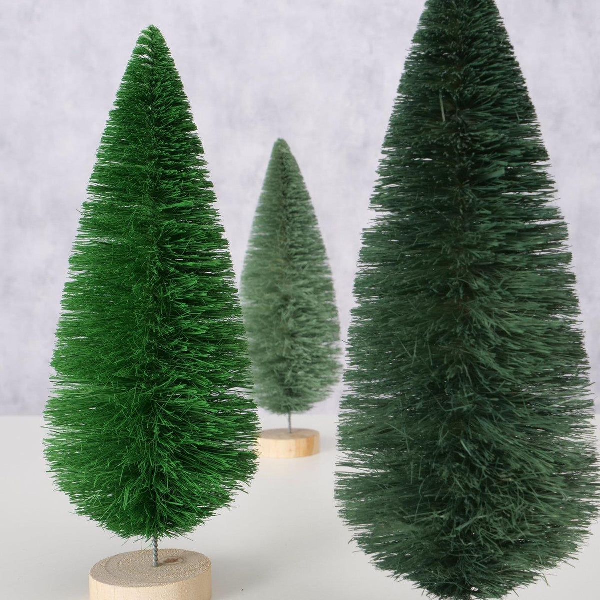 Boltze home drzewo dekoracyjne bosco sizal śr. 9x23cm jasnozielony ciemnozielony szary zielony