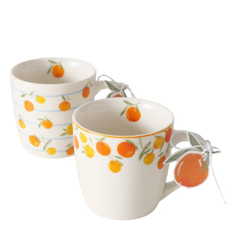 Kubek domowy Boltze pomarańczowy 250ml porcelanowy śr. 8x7,9cm w 2 wersjach