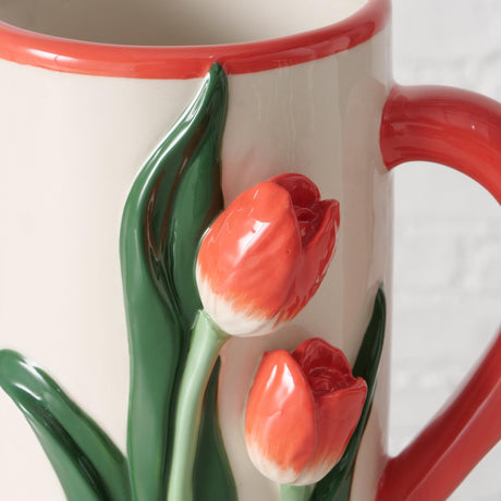 Boltze home dzbanek tulipan 1100 ml 15x12x18,3cm porcelana