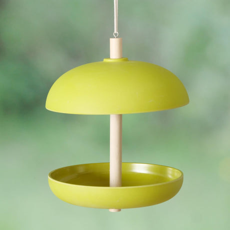 Domowy karmnik dla ptaków Boltze Giardino śr.21x29cm 200ml bambus, żywica poliestrowa i zieleń juty