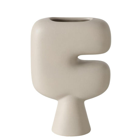 Wazon domowy Boltze Pasu 16x6x22,8cm ceramiczny beż
