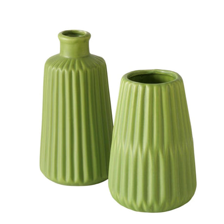 Wazon domowy Boltze esko śr.10x17cm ceramiczny zielony