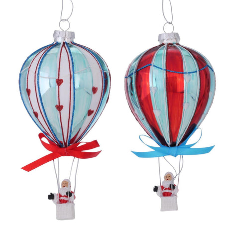 Boltze Home Świąteczna zawieszka Balon Święty Mikołaj 7xh14,5cm