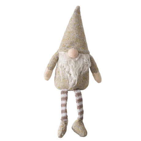 Boltze home gnome jari ze zwisającymi nogami 13x8x33cm beż