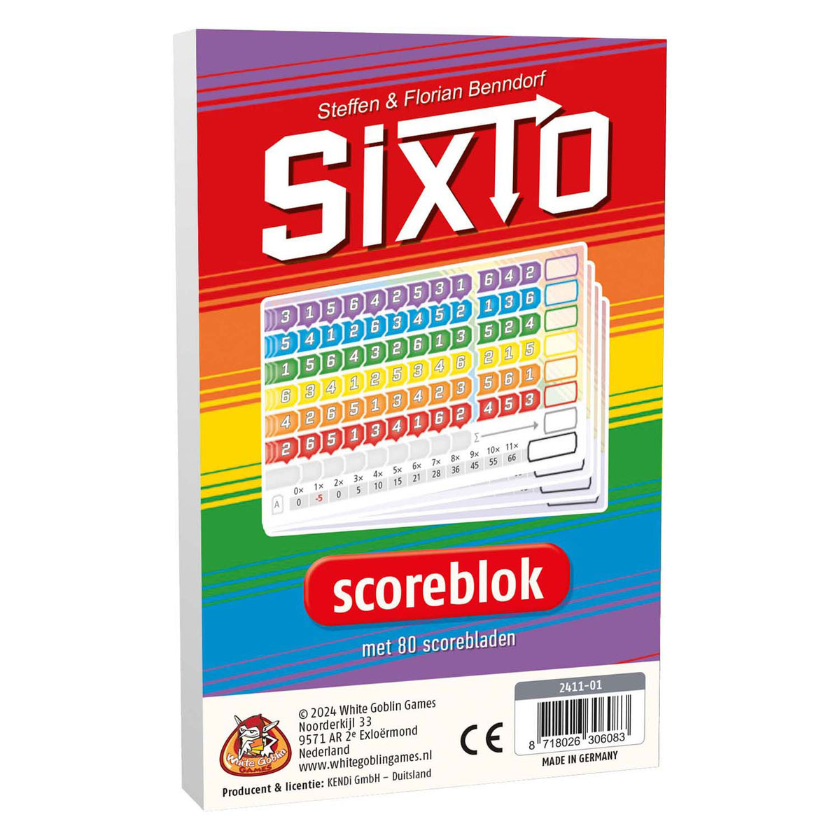 Biały goblin gra sześć do bloków - zdobywaj punkty
