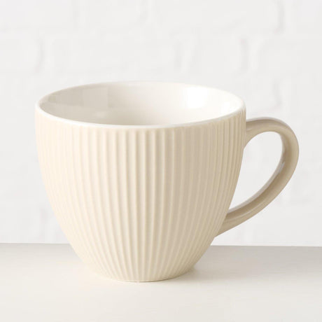 Kubek Boltze home jumbo ranura beżowy 420 ml ã˜10,7xw8,7cm można myć w zmywarce