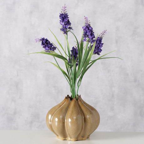 Wazon domowy Boltze Aurelia brązowy ã˜15,5xh12,3cm