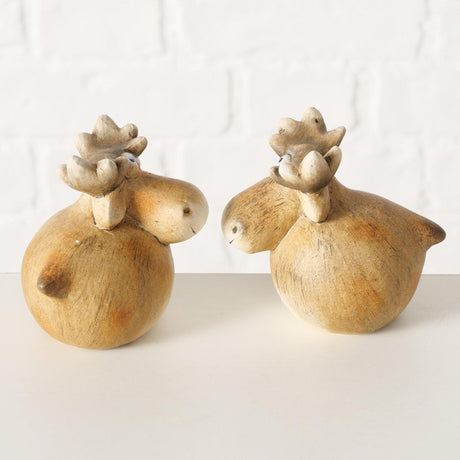 Figurka domowa Boltze Łoś Melvin 8x8x8,5 cm 2, różne
