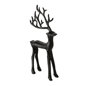 Figurka jelenia Boltze, czarna, 9x3x20cm