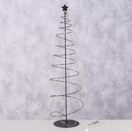 Choinka domowa Boltze Saturn metalowa LED czarna ø22xh81cm