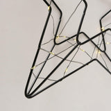 Ozdobna zawieszka do domu Boltze LED gwiazda Elvira czarna 29,5x30x6cm
