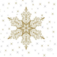Serwetki Duni Snowstars białe 24x24cm